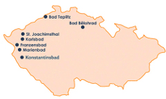 Kurorte Tschechien Karte